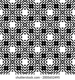 fondo de patrón sin costuras floral.Ornamento geométrico para fondos de paredes y fondos. Negro y blanco 

patrón.