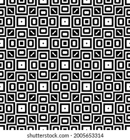 floral seamless pattern background.Geometric ornament for wallpapers and backgrounds. Black and white 

pattern.