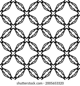 floral seamless pattern background.Geometric ornament for wallpapers and backgrounds. Black and white 

pattern.