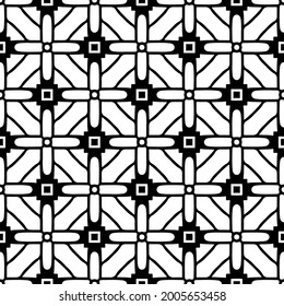 floral seamless pattern background.Geometric ornament for wallpapers and backgrounds. Black and white 

pattern.