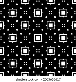 fondo de patrón sin costuras floral.Ornamento geométrico para fondos de paredes y fondos. Negro y blanco 

patrón.