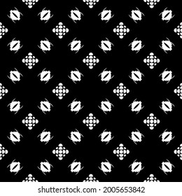 floral seamless pattern background.Geometric ornament for wallpapers and backgrounds. Black and white 

pattern.