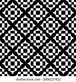 floral seamless pattern background.Geometric ornament for wallpapers and backgrounds. Black and white 

pattern.
