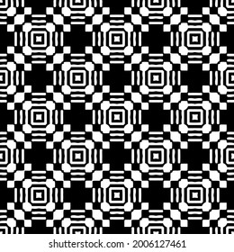 fondo de patrón sin costuras floral.Ornamento geométrico para fondos de paredes y fondos. Negro y blanco 

patrón.
