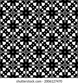 floral seamless pattern background.Geometric ornament for wallpapers and backgrounds. Black and white 

pattern.
