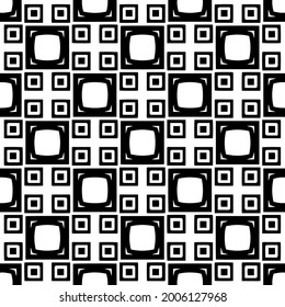 floral seamless pattern background.Geometric ornament for wallpapers and backgrounds. Black and white 

pattern.
