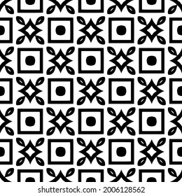 fondo de patrón sin costuras floral.Ornamento geométrico para fondos de paredes y fondos. Negro y blanco 

patrón.