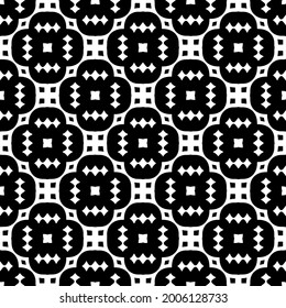 fondo de patrón sin costuras floral.Ornamento geométrico para fondos de paredes y fondos. Negro y blanco 

patrón.