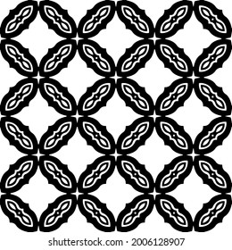 floral seamless pattern background.Geometric ornament for wallpapers and backgrounds. Black and white 

pattern.