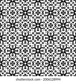 floral seamless pattern background.Geometric ornament for wallpapers and backgrounds. Black and white 

pattern.