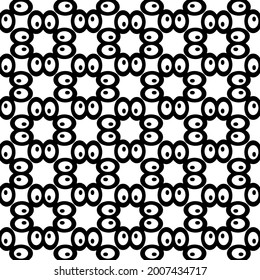 fondo de patrón sin costuras floral.Ornamento geométrico para fondos de paredes y fondos. Patrón blanco y negro.