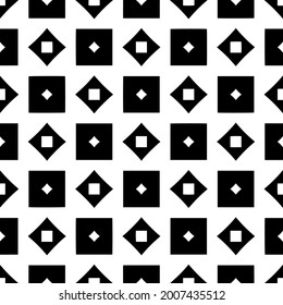 floral seamless pattern background.Geometric ornament for wallpapers and backgrounds. Black and white pattern.