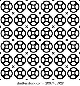 fondo de patrón sin costuras floral.Ornamento geométrico para fondos de paredes y fondos. Patrón blanco y negro.