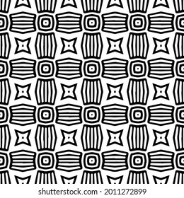 fondo de patrón sin costuras floral.Ornamento geométrico para fondos de paredes y fondos. Patrón blanco y negro.