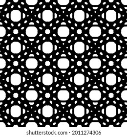 fondo de patrón sin costuras floral.Ornamento geométrico para fondos de paredes y fondos. Patrón blanco y negro.