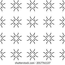floral seamless pattern background.Geometric ornament for wallpapers and backgrounds. Black and white pattern.
