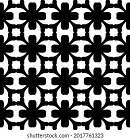 fondo de patrón sin costuras floral.Ornamento geométrico para fondos de paredes y fondos. Patrón blanco y negro.