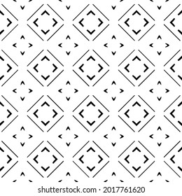 floral seamless pattern background.Geometric ornament for wallpapers and backgrounds. Black and white pattern.
