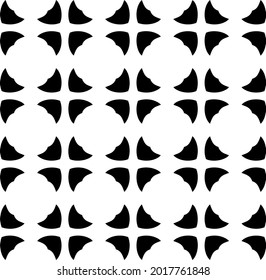 floral seamless pattern background.Geometric ornament for wallpapers and backgrounds. Black and white pattern.