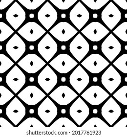 floral seamless pattern background.Geometric ornament for wallpapers and backgrounds. Black and white pattern.