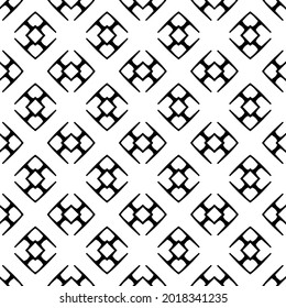 fondo de patrón sin costuras floral.Ornamento geométrico para fondos de paredes y fondos. Patrón blanco y negro.
