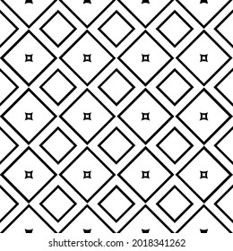 fondo de patrón sin costuras floral.Ornamento geométrico para fondos de paredes y fondos. Patrón blanco y negro.
