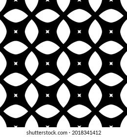 floral seamless pattern background.Geometric ornament for wallpapers and backgrounds. Black and white pattern.
