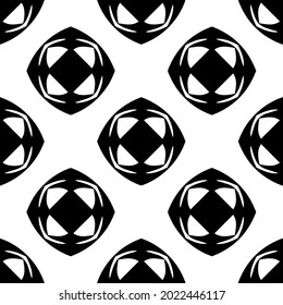 
floral seamless pattern background.Geometric ornament for wallpapers and backgrounds. Black and white pattern.