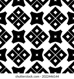 
floral seamless pattern background.Geometric ornament for wallpapers and backgrounds. Black and white pattern.