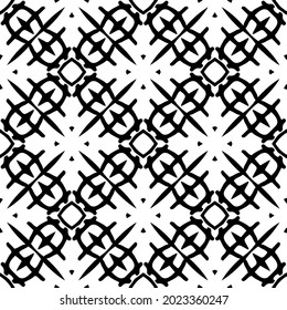 
floral seamless pattern background.Geometric ornament for wallpapers and backgrounds. Black and white pattern.