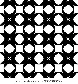 fondo de patrón sin costuras floral.Ornamento geométrico para fondos de paredes y fondos. Patrón blanco y negro.