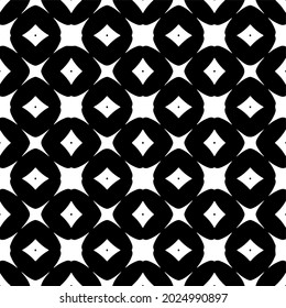 floral seamless pattern background.Geometric ornament for wallpapers and backgrounds. Black and white pattern.