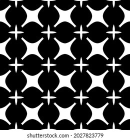 floral seamless pattern background.Geometric ornament for wallpapers and backgrounds. Black and white pattern.