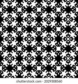 fondo de patrón sin costuras floral.Ornamento geométrico para fondos de paredes y fondos. Patrón blanco y negro.