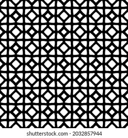 fondo de patrón sin costuras floral.Ornamento geométrico para fondos de paredes y fondos. Patrón blanco y negro.