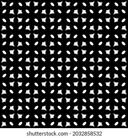 floral seamless pattern background.Geometric ornament for wallpapers and backgrounds. Black and white pattern.