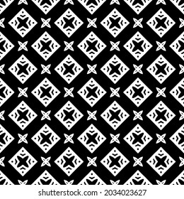 floral seamless pattern background.Geometric ornament for wallpapers and backgrounds. Black and white pattern.
