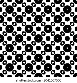 fondo de patrón sin costuras floral.Ornamento geométrico para fondos de paredes y fondos. Patrón blanco y negro.