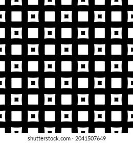 floral seamless pattern background.Geometric ornament for wallpapers and backgrounds. Black and white pattern.