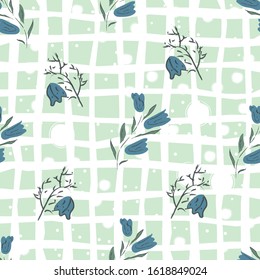 Floral Seamless Pattern. For backgrounds, wallpapers, fabric, prints, textiles, wrapping, cards, swatches, t-shirts, scrapbooks, blankets, pillows, etc. Unique Delicate Design. Vector Illustration.