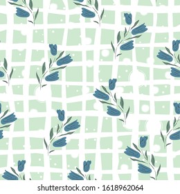 Floral Seamless Pattern. For backgrounds, wallpapers, fabric, prints, textiles, wrapping, cards, swatches, t-shirts, scrapbooks, blankets, pillows, etc. Unique Delicate Design. Vector Illustration.