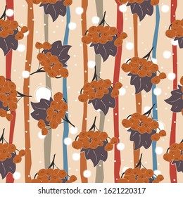Floral Seamless Pattern. For backgrounds, wallpapers, fabric, prints, textiles, wrapping, cards, swatches, t-shirts, scrapbooks, blankets, pillows, etc. Unique Delicate Design. Vector Illustration.