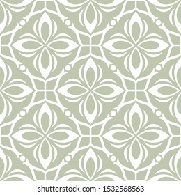 Floral seamless pattern with baroque style ornament. Modern stylish texture. Repeating vector background.