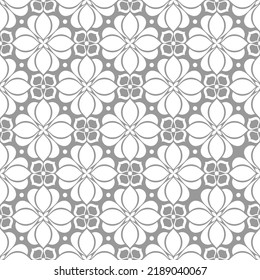 Floral seamless pattern with baroque style ornament. Modern stylish texture. Repeating vector background.