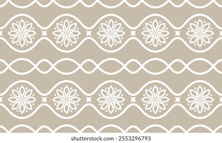 Floral seamless pattern with baroque style ornament. Modern stylish texture. vector background.