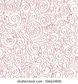 Floral seamless pattern. Beautiful floral background. Seamless floral pattern.