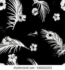 Floral seamless pattern with beautiful flowers. flowers Pattern for summer fashion prints. - Vector 