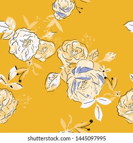 Floral seamless pattern with beautiful flowers. flowers Pattern for summer fashion prints. 
