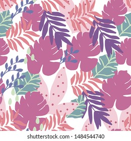 Floral seamless pattern with beautiful flowers branches bloom. Excellent print for your design and decor. vector editable