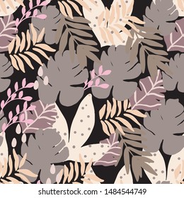 Floral seamless pattern with beautiful flowers branches bloom. Excellent print for your design and decor. vector editable